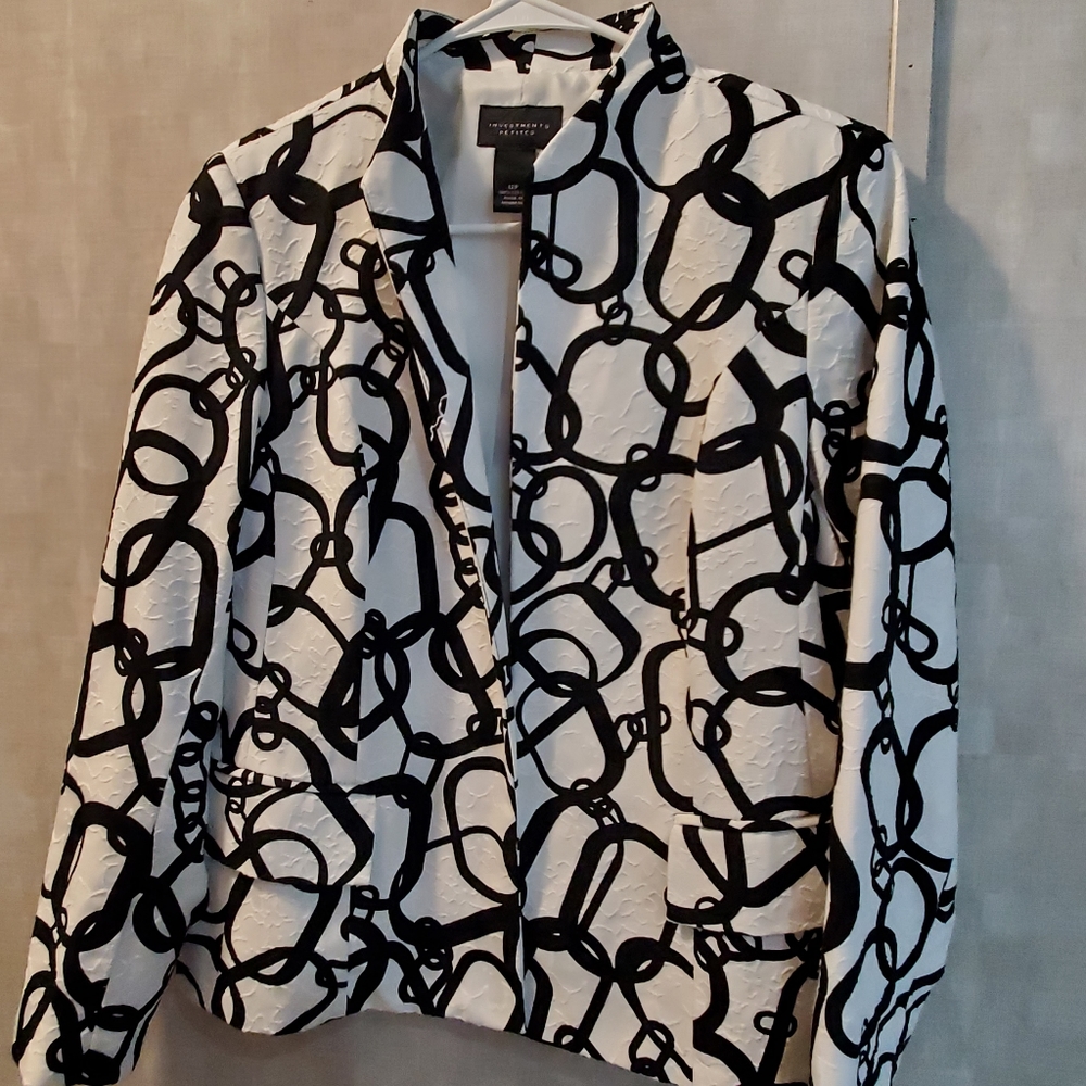 Black and white print jacket